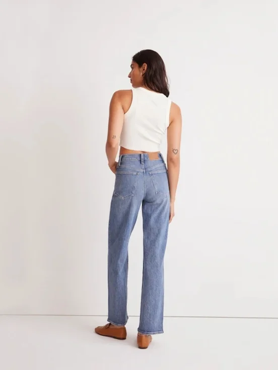 Madewell The Perfect Vintage Wide-Leg Jeans Size 25 High Rise Light Wash - Picture 3 of 11